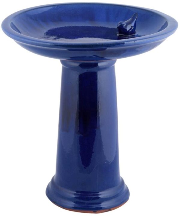 Ceramic Bird Bath On Pedestal - Image 4