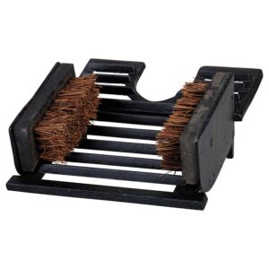 Cast Iron Bootjack With Brush