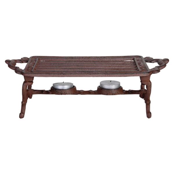 Cast Iron Rectangle Pot Warmer - Image 3