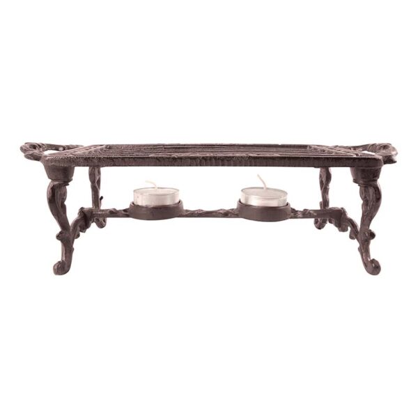 Cast Iron Rectangle Pot Warmer - Image 2