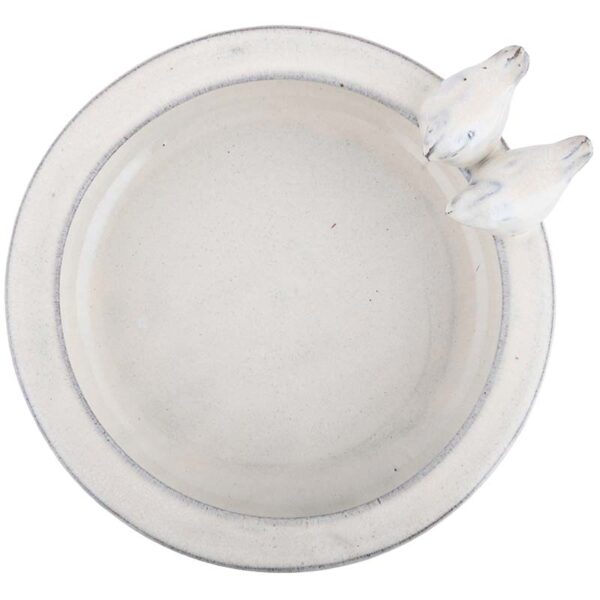 Ceramic Bird Bath On Pedestal - Image 2