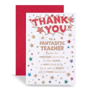 Thank You To a Fantastic Teacher Card