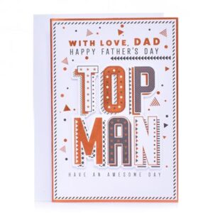 'Top Man' Father's Day Card
