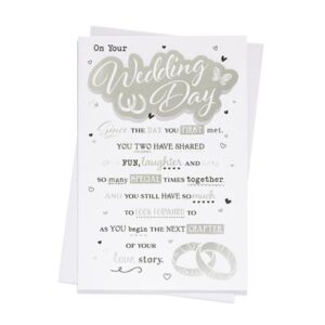 On Our Wedding Day Card