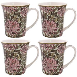 William Morris Honeysuckle Mugs - Set of 4