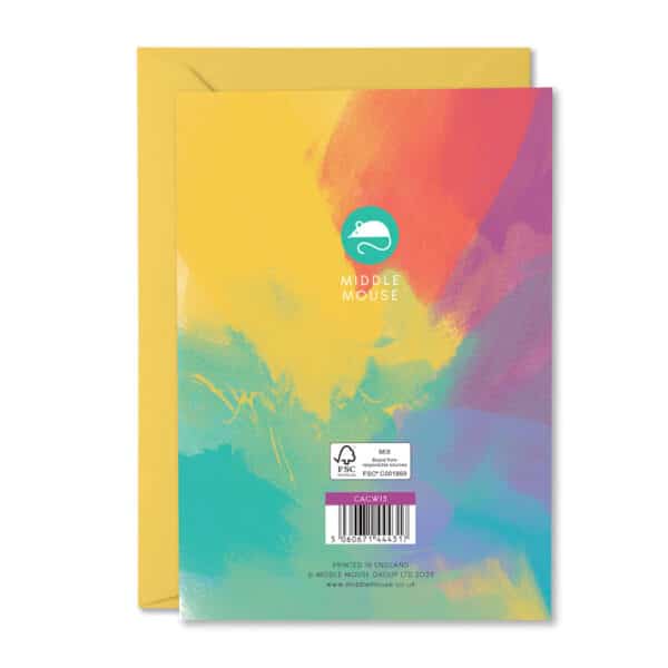 Age 21 Colour Wash Birthday Card - Image 2
