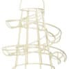 Helter Skelter Metal Egg Rack Stand Holder Cream