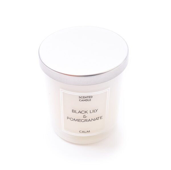ELEGANT GLOW Black Lily & Pomegranate Scented Candle - Image 3