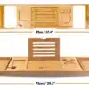 Eco Bath Bamboo Bath Caddy/Tray - Image 2