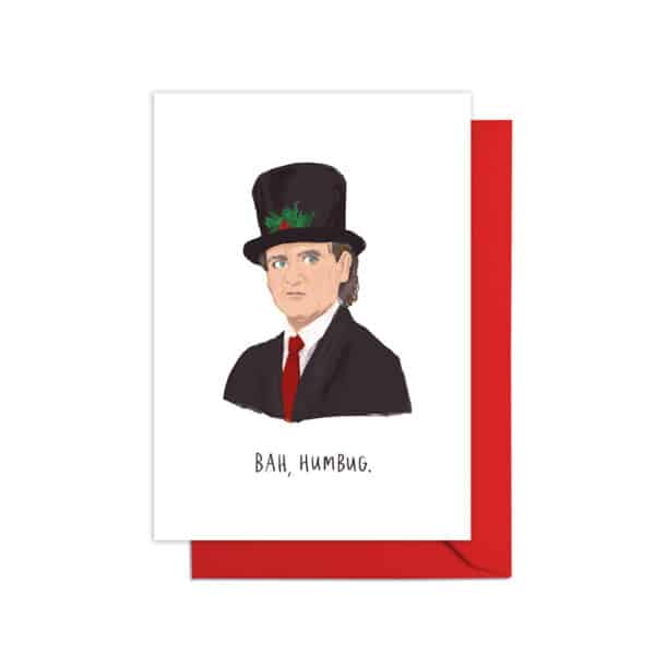 Scrooged A6 Christmas Card