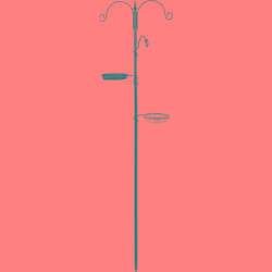 black feeder stand in black