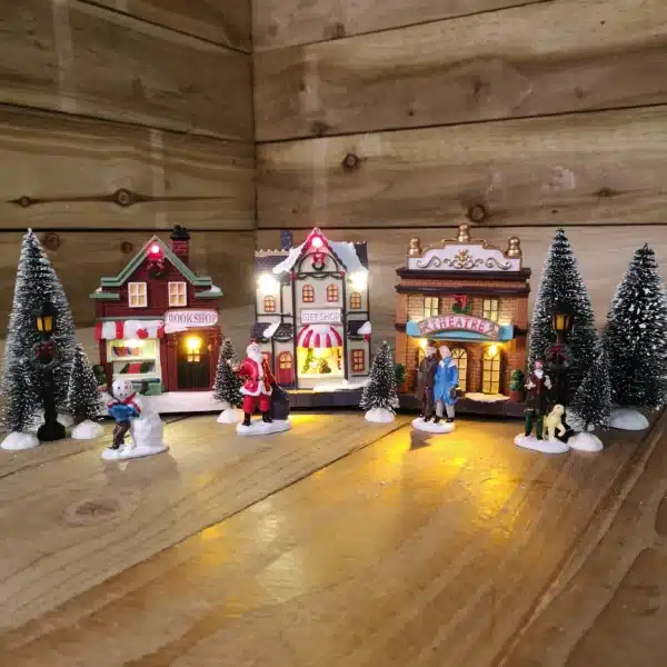 Premier Lit Festive Village Set 17 Piece - Image 4