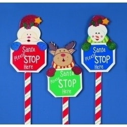 christmas stop sign
