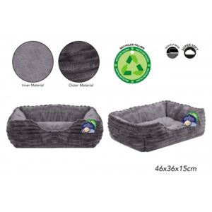 grey dog bed