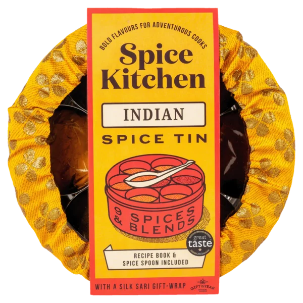 indian spice tin with wrap