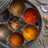 indian spice tin with 9 spices