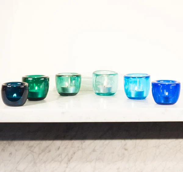 Handmade Glass Tealight Holder - Amulet - Image 2