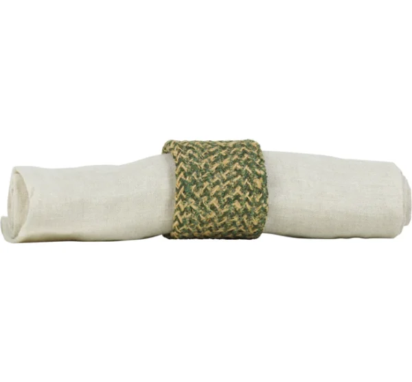 Olive Green napkin ring and Napkin