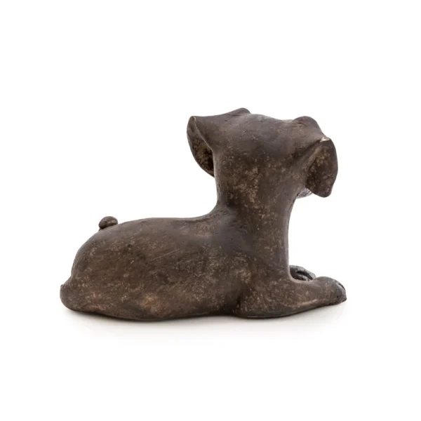 Puppy Listening Ornament 6.5cm back view