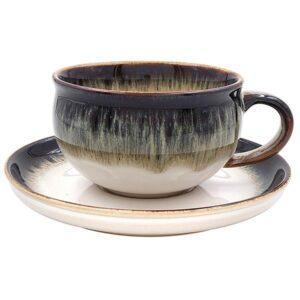 Reactive Glaze Cup & Saucer
