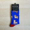 Sock Society blue socks with dogs on them