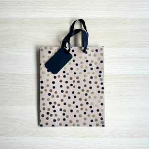 BlackGold Polka Dot Medium gift bag image