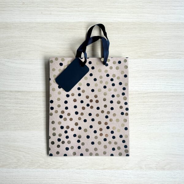 BlackGold Polka Dot Medium gift bag image