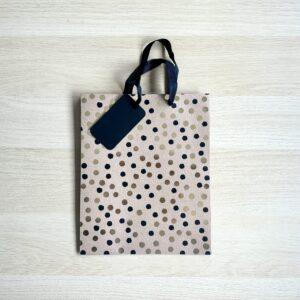 BlackGold Polka Dot Medium gift bag image