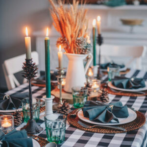 Dinner Candles & Holders