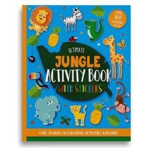 Kids Jungle 25 Pages 100 Stickers Activity Book