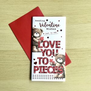 Valentine's, I love you to pieces Card image