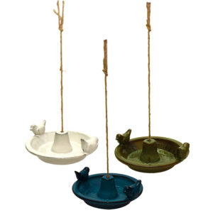 Hanging ceramic bird baths image
