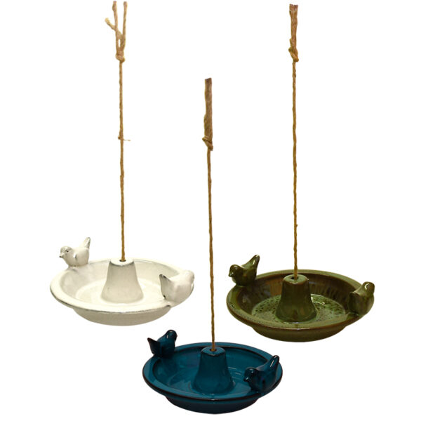 Hanging ceramic bird baths image
