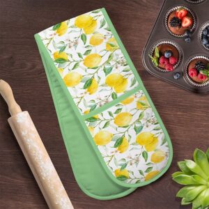Lemon Grove Green Double Oven Glove