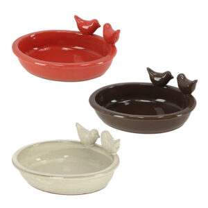 Oval ceramic bird baths image