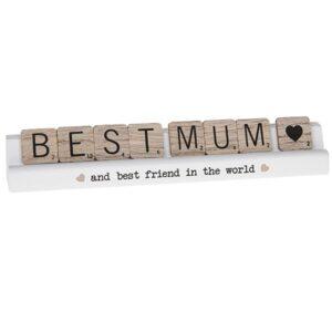 Scrabble Sentiment Hanging Or Table Best Mum