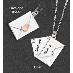 Two Tone Love Letter Silver Plated Necklace Mum