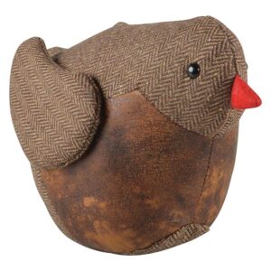 Tweed & Leather Robin BIrd Doorstop image
