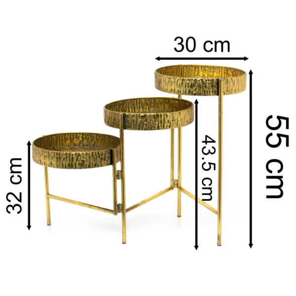 3 TIER METAL PLANTER STAND -