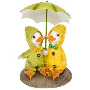 Puddle Duck Couple On Rock