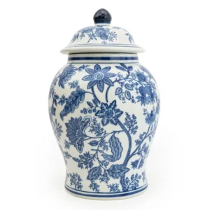 Blue & White Large Ginger Jar 14”