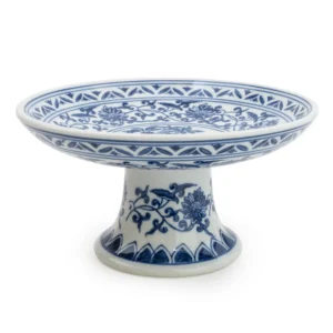 Sumatra Blue & White Cake Stand 8