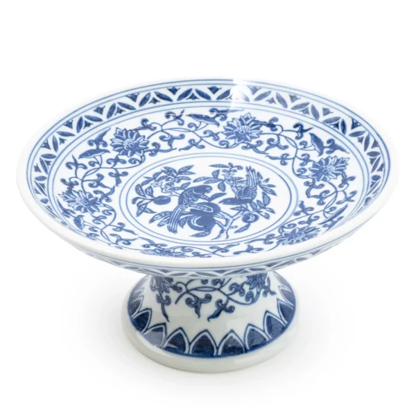 Sumatra Blue & White Cake Stand 8 tilt