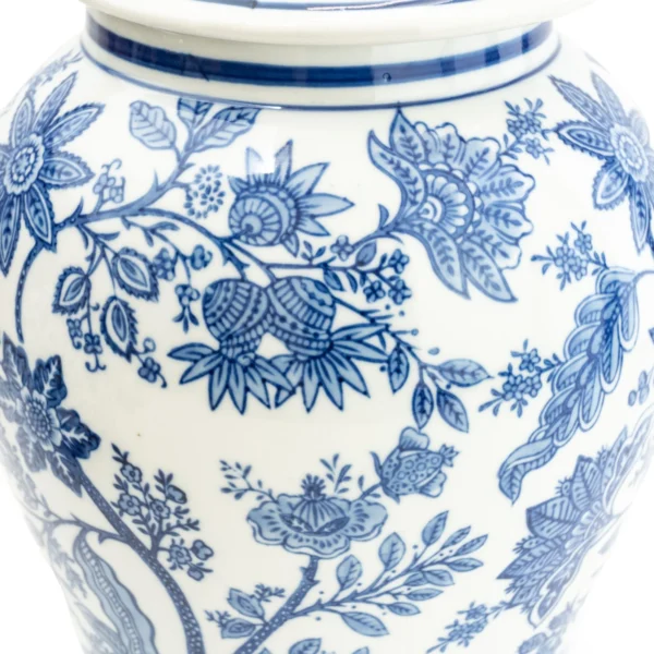 Sumatra Blue & White Ginger Jar 14” - Image 4