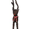 Large Wicker Natural Salim Standing Reindeer With Lights