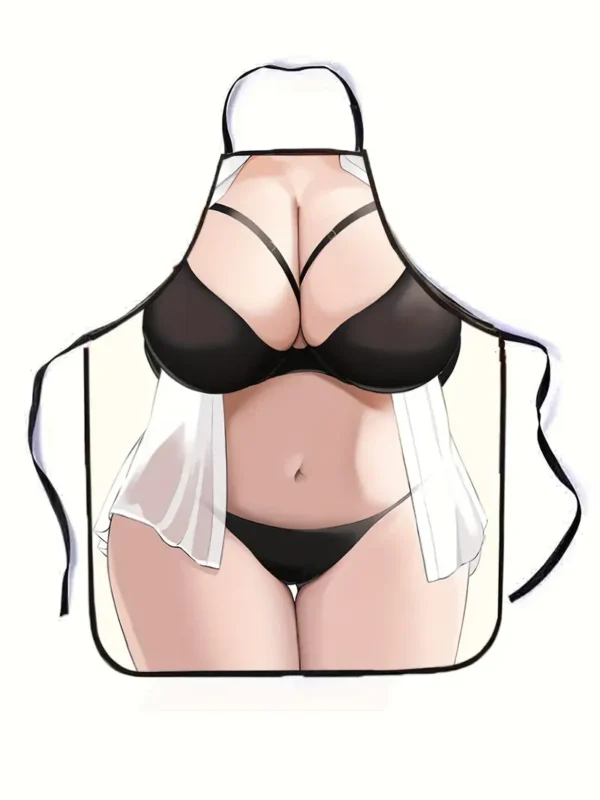 Bikini Style Apron with Sexy Woman Illustration