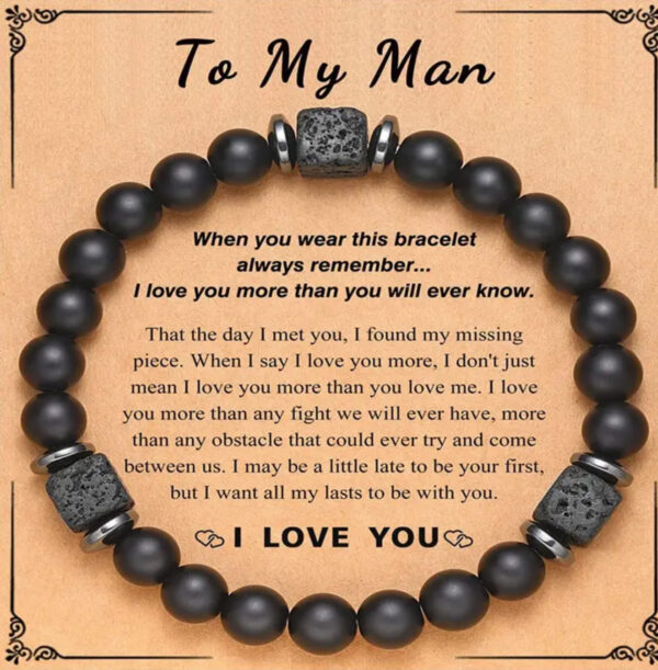 To My Man – Black Bracelet