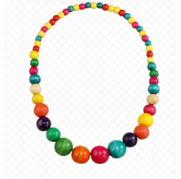 Muticolored Bead Necklace 30 Inches