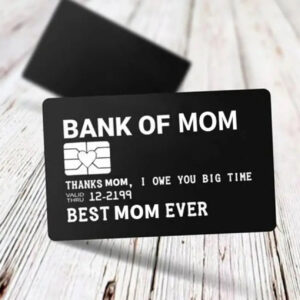 Metal Mom of Dad Credit Card