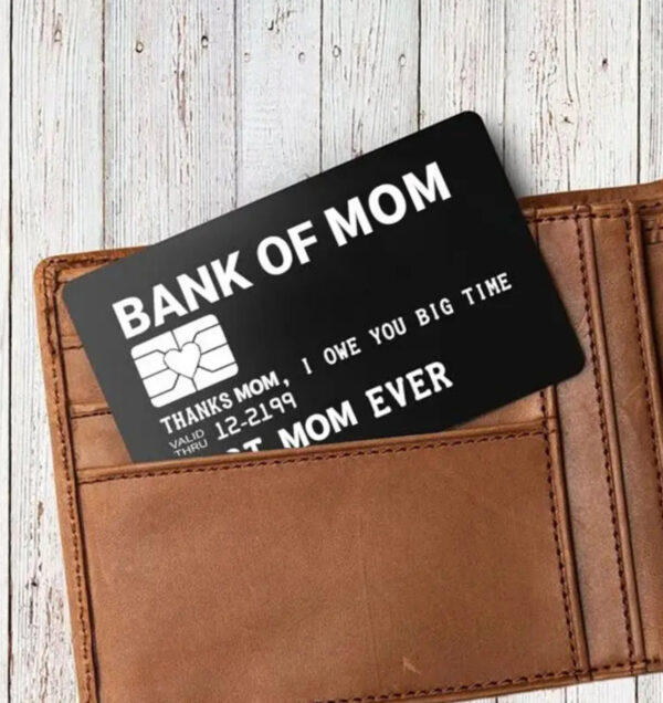 Metal Mom of Dad Credit Card
